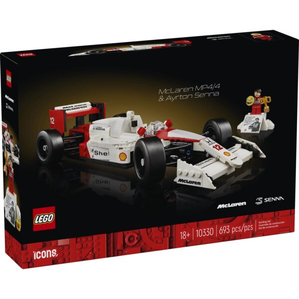 LEGO Set Icons 10330 McLaren MP4/4 e Ayrton Senna 693 peças - Imagem 8