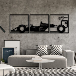 Quadro Formula 1 Carro Airton Senna 129cmx35cm