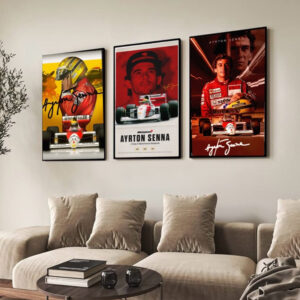 Quadro Decorativo Mosaico Campeão Ayrton Senna Formula 1