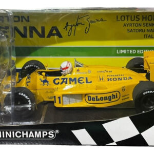 Miniatura Lotus Honda 99t Ayrton Senna Nakajima 1987 1:18