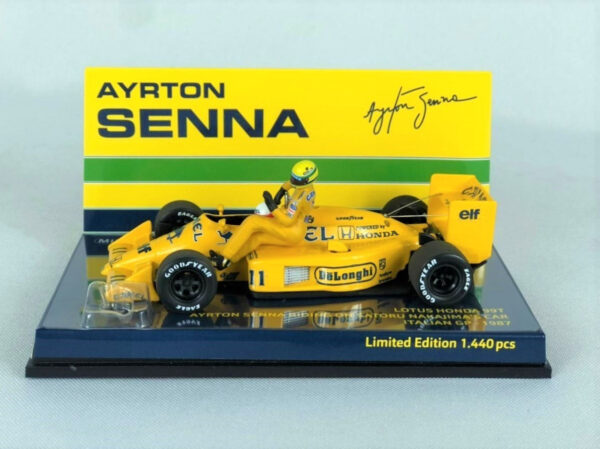 Lotus Honda Senna Riding Nakajima´s Car Gp 87 1/43minichamps