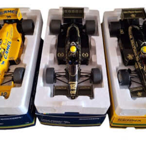 F1 Lotus 97t, 98t E 99t Mônaco Ayrton Senna 1/18 Minichamps