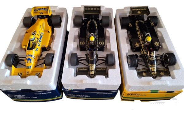 F1 Lotus 97t, 98t E 99t Mônaco Ayrton Senna 1/18 Minichamps
