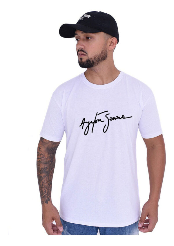 Camiseta Ayrton Senna Sempre Eterno Idolo Formula 1 Mundial