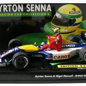 Minichamps F1 1/43 Williams Fw14 1991 Mansell Taxi Senna #5