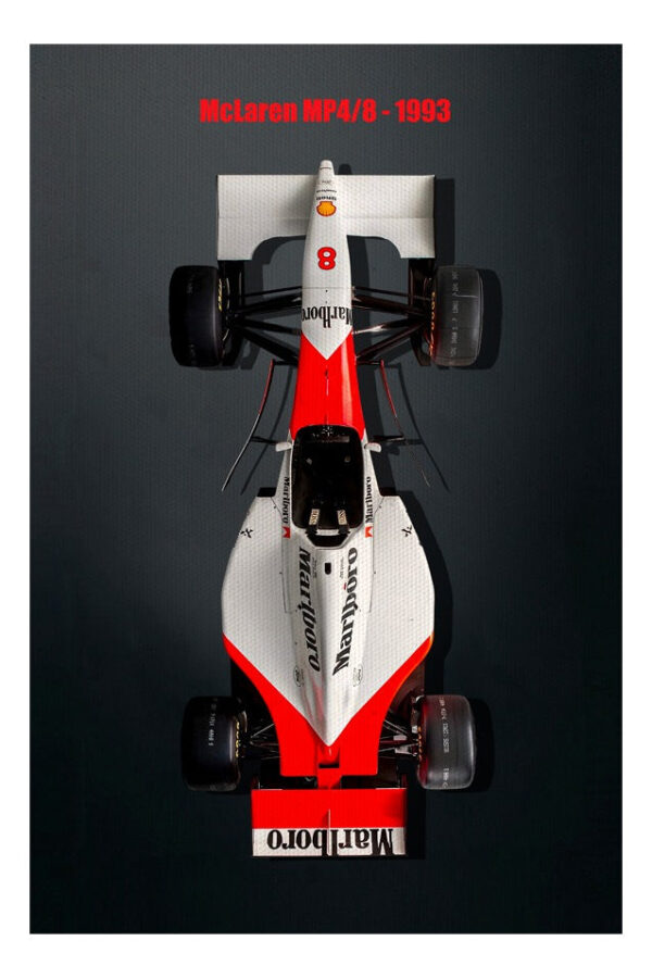 Quadro Decorativo Mclaren Ayrton Senna Para Sala Escritório